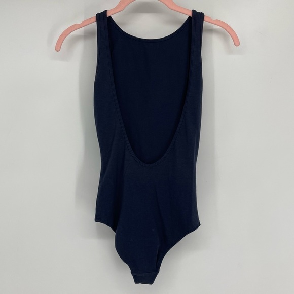 Aritzia  Community Intent Bodysuit Sleeveless Scoop open back in Navy XXS - Picture 14 of 15